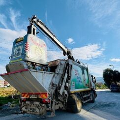 Milas'ın 7 Mahallesine 350 Adet Akıllı Sistem Yerüstü Çöp Konteyneri