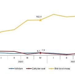 TÜİK: İstihdam endeksi yıllık %2,3 arttı