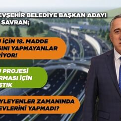 AK Parti Belediye Başkan Adayı Dr. Mehmet Savran Çevre Yolu İçin 18. Madde uygulamasını Yapmayanlar Bizi Eleştiriyor