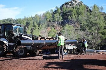 Bozburun İçme Suyu Hattının 14 Kilometresi Tamamlandı