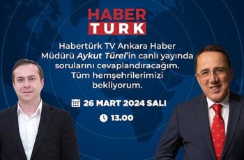 Nevşehir Belediye Başkanı ve AK Parti Nevşehir Belediye Başkan Adayı Dr. Mehmet Savran, 26 Mart Salı günü Habertürk ekranlarında olacak