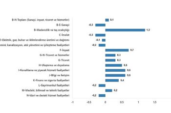 TÜİK: Ücretli çalışan sayısı yıllık %2,8 arttı