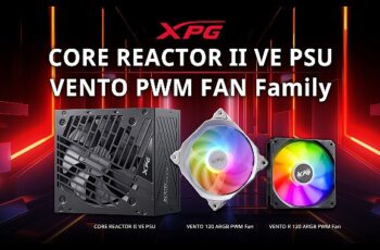 XPG, Bütçe Dostu CORE REACTOR II VE Güç Kaynağı ve PWM VENTO ARGB Fan Ailesini Kullanıcılarının Beğenisine Sundu