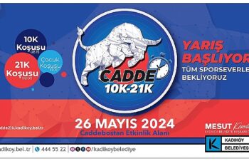 Kadıköy Belediyesi’nin düzenlediği Cadde 10K, Cadde 21K ve Çocuk Koşu Yarışları, 26 Mayıs Pazar günü Caddebostan Sahili’nde gerçekleştirilecek