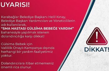 Karabağlar Belediyesi’nden dolandırıcılık uyarısı