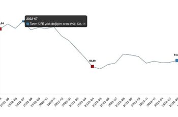 Tüik: Tarım ürünleri üretici fiyat endeksi (Tarım-ÜFE) yıllık %60,77 arttı, aylık %2,71 arttı