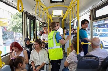 Antalya Büyükşehir’den halk otobüslerine klima denetimi