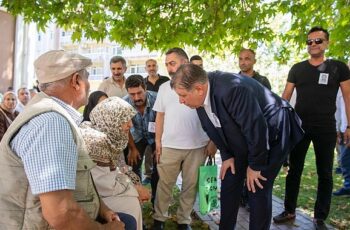 Başkan Tugay orman işçisi Serkan Topkaya’nın  cenazesine katıldı