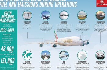 Emirates pilotları, uçuş esnasında yakıt tüketimini ve emisyonları nasıl azaltıyor?