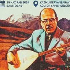 Gölcük Belediyesi, Kervansaray’da düzenleyeceği konserde; vefatının 12. yılında Bozkırın Tezenesi Neşet Ertaş en güzel türküleriyle yâd edecek