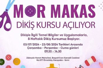 Kadınlar Mor Makas ile dikiş öğrenecek