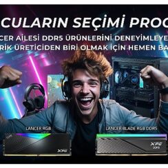 XPG, İçerik Üreticilerini LANCER RGB DDR5 Bellek Modülünü Deneyimlemeye Davet Ediyor