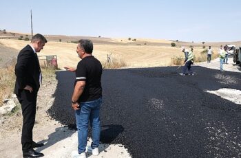 Başdeğirmen Yolu Asfaltlanıyor