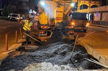 Kocaeli’de gece yarısı üstyapı seferberliği