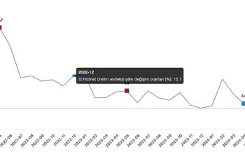 Tüik: Hizmet üretim endeksi yıllık %0,8 arttı