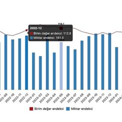 Tüik: İhracat birim değer endeksi aynı kaldı