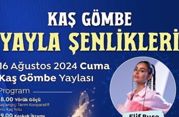 Antalya Büyükşehir Belediyesi Gömbe’de yayla şenliği düzenliyor