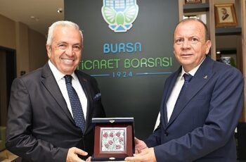 Başkan Şadi Özdemir’den Bursa Ticaret Borsası’na ziyaret