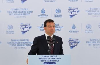 Ekrem İmamoğlu, İstanbul İtfaiyesi’ni dışa bağımlı olmaktan kurtaracak ‘Temiz Hava Solunum Cihazı Test ve Bakım Merkezi’ açılışında konuştu