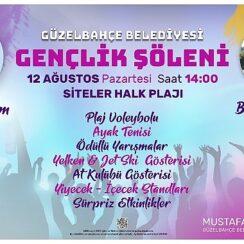 Güzelbahçe Belediyesi Gençlik Şöleni Başlıyor