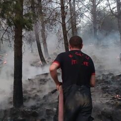 Kocaeli İtfaiyesi, Bolu’da soğutma çalışması yapıyor