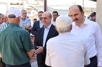 Konya Büyükşehir Belediye Başkanı Uğur İbrahim Altay ve Selçuklu Belediye Başkanı Ahmet Pekyatırmacı, Şeyh Şamil Mahallesi Kevser Camii’nde mahalle sakinleriyle bir araya geldi.