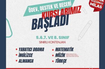 Milas Belediyesi eğitim alanındaki hizmetlerine devam ediyor. Yeni eğitim-öğretim yılının başlamasına sayılı günler kala Milas Belediyesi de eğitim alanında sürdürdüğü çalışmalara hız verdi.