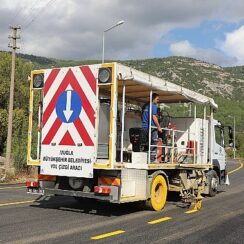 Muğla Büyükşehir Ekipleri 10 bin 109 km Çizgi Çalışması Yaptı