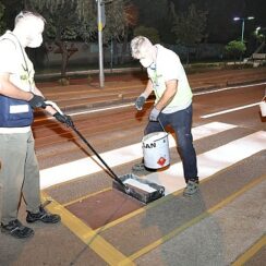 Nilüfer ekipleri gece mesaisinde