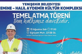 Yenişehir Belediyesi yeni kültür kompleksinin temelini yarın atıyor