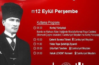 12 Eylül Urla’nın Kurtuluşu coşkuyla kutlanacak