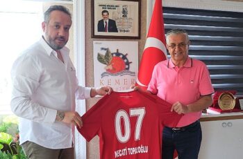 Antalyaspor Başkanı Boztepe’den Başkan Topaloğlu’na ziyaret