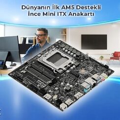 ASRock, AMD AM5 İşlemcileri Destekleyen Dünyanın İlk İnce Mini ITX Anakartını Tanıttı: X600TM-ITX