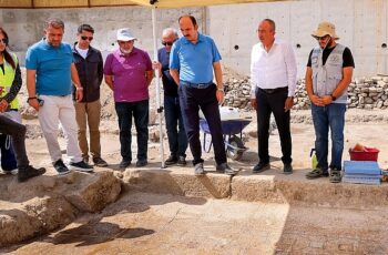 Başkan Altay ve Başkan Kavuş Şükran Mahallesi Arkeolojik Park Alanında İncelemelerde Bulundu