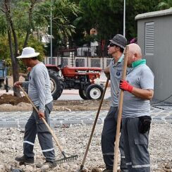 Başkan Topaloğlu park çalışmasını inceledi