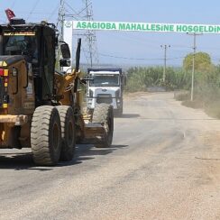 Büyükşehir’den Serik Aşağıoba Mahallesi’nde asfalt çalışması