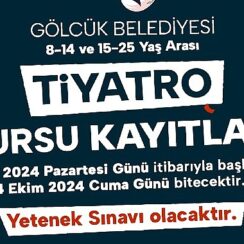 Gölcük Belediyesi tiyatro kursu kayıtları başladı.