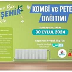 Nevşehir Belediyesi’nden kombi ve petek desteği.