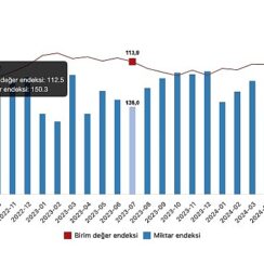 Tüik: İhracat birim değer endeksi %0,9 arttı