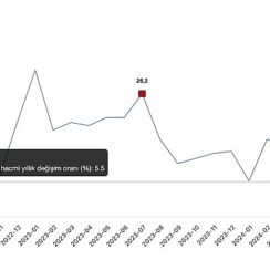 Tüik: Ticaret satış hacmi yıllık %3,4 azaldı, perakende satış hacmi yıllık %5,4 arttı