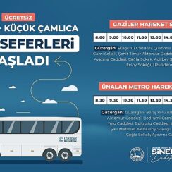 Üsküdar Belediyesi, Ünalan ve Küçük Çamlıca mahalleleri arasında ulaşım kolaylığı sağlamak amacıyla yeni bir ring hattında seferleri başlattı