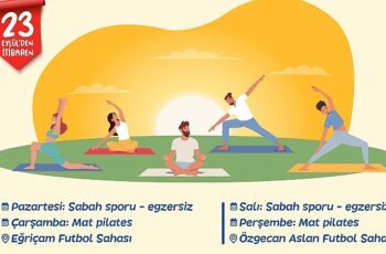 Yenişehir Belediyesinin sabah sporu ve mat pilates etkinlikleri başlıyor