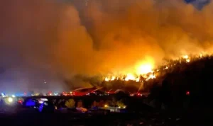 Çeşme’de Alevlerle Savaş: Orman Yanıyor, 3 Mahalle Tahliye Edildi!