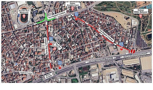 Gebze’de yeni trafik dolaşım planı hayata geçiyor