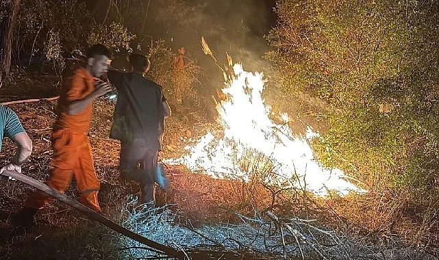 Kemer’de korkutan yangın